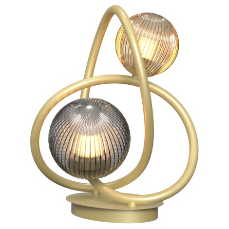 Wofi 8015-204 - LED Stolna lampa METZ 2xG9/3,5W/230V zlatna/siva