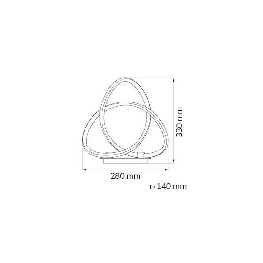 Wofi 8134.01.88.9000 - LED Prigušiva stolna lampa INDIGO LED/19W/230V