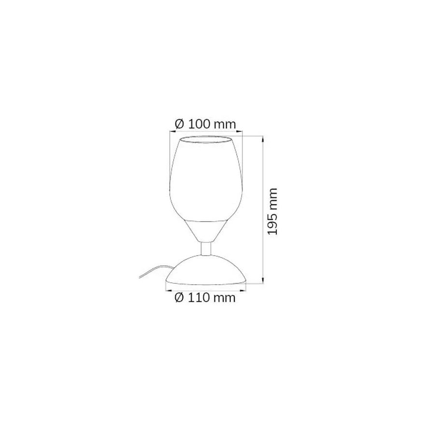 Wofi 814101640500 - Prigušiva stolna lampa na dodir FLAME 1xE14/60W/230V