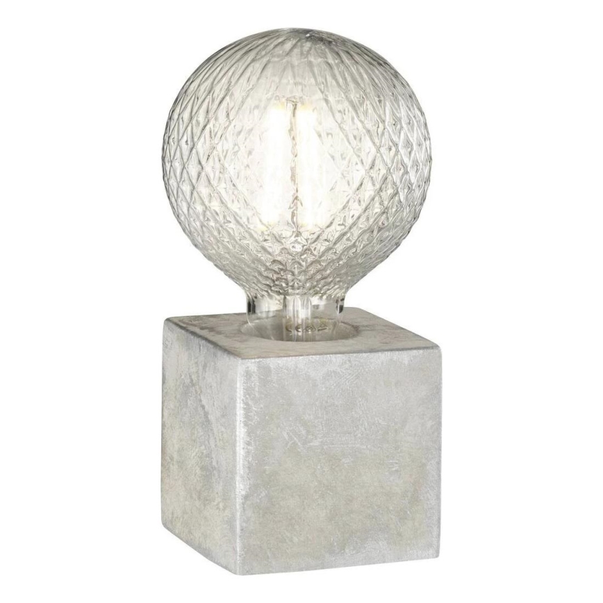 WOFI 8213.01.50.7000 - Stolna lampa BROAD 1xE27/10W/230V beton