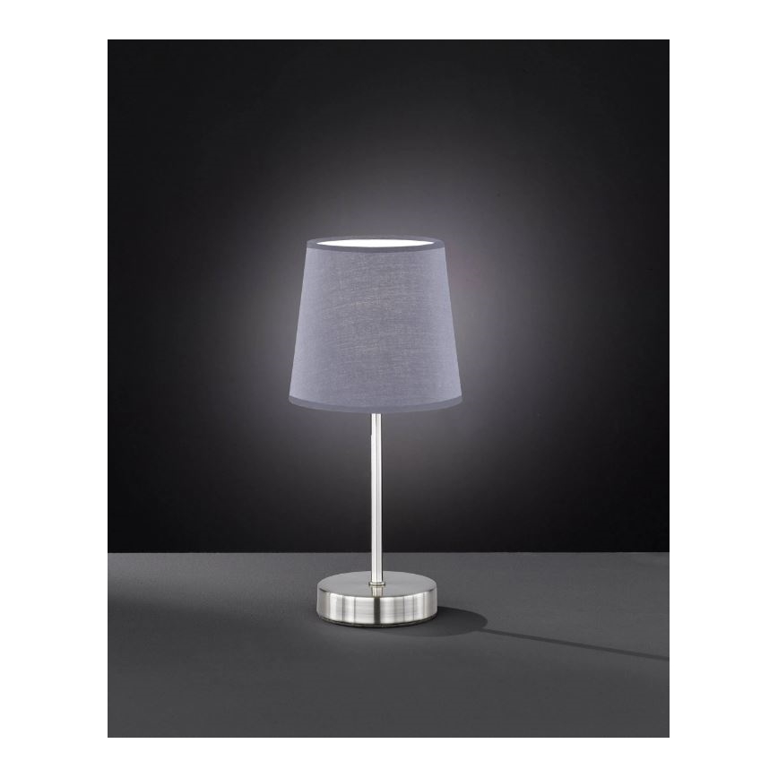 Wofi 8324.01.50.0000 - Stolna lampa CESENA 1xE14/42W/230V siva