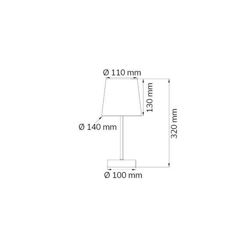 Wofi 832401178000 - Stolna lampa CESENA 1xE14/42W/230V zelena