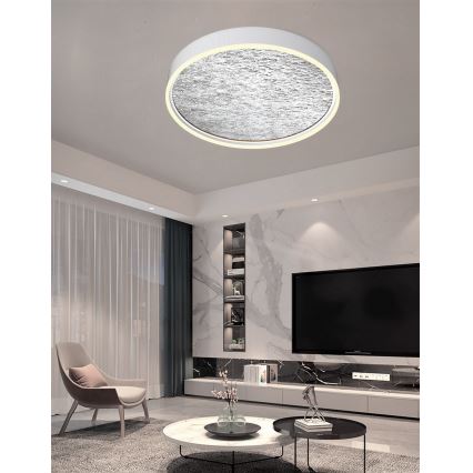 Wofi 9002-103L - LED Prigušiva stropna svjetiljka BORDEAUX LED/60W/230V srebrna