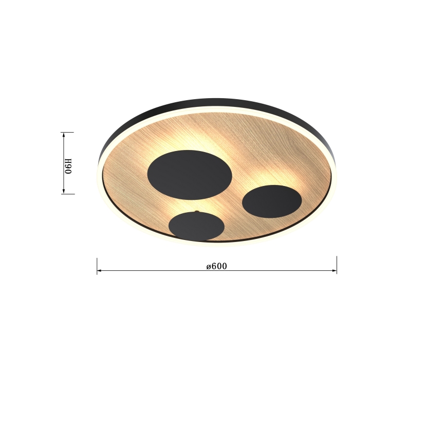 Wofi 9013-306L - LED stropna svjetiljka s prigušivanjem REIMS LED/40W/230V