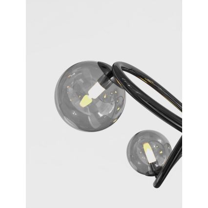 Wofi 9014-1205 - LED Nadgradni luster NANCY 12xG9/3,5W/230V crna/sjajni krom