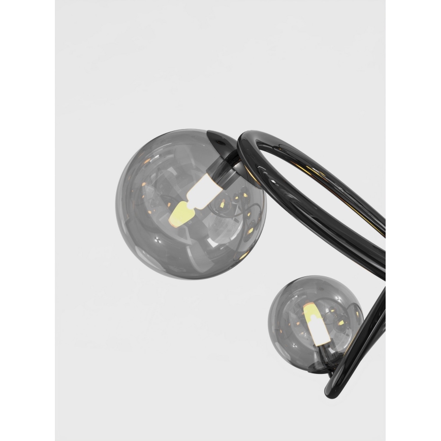 Wofi 9014-1205 - LED Nadgradni luster NANCY 12xG9/3,5W/230V crna/sjajni krom