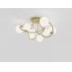 Wofi 9014-801 - LED Nadgradni luster NANCY 8xG9/3,5W/230V zlatna/bijela