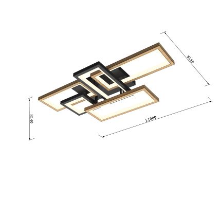 Wofi 9022-506 - LED prigušivo stropno svjetlo MATERA LED/60W/230V