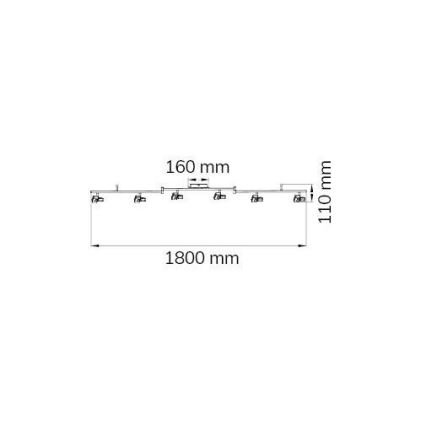 Wofi 9026.06.64.5000 - LED Reflektorska svjetiljka ZARA 6xLED/5,2W/230V