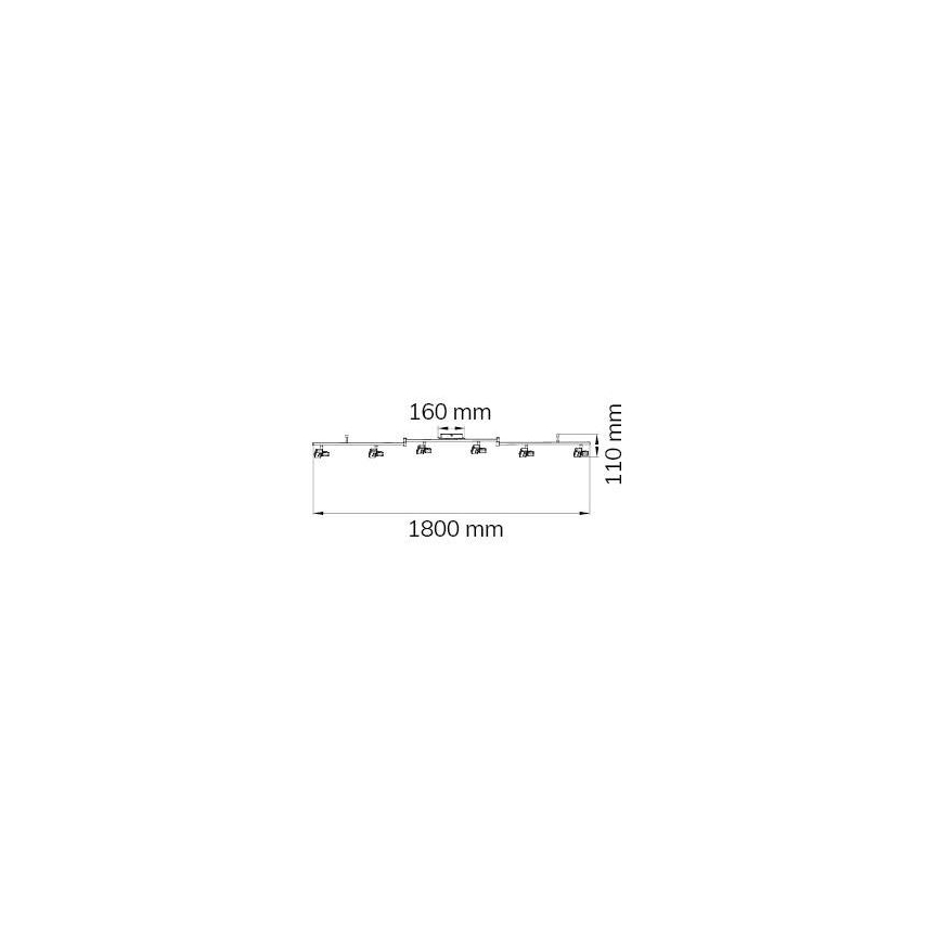 Wofi 9026.06.64.5000 - LED Reflektorska svjetiljka ZARA 6xLED/5,2W/230V