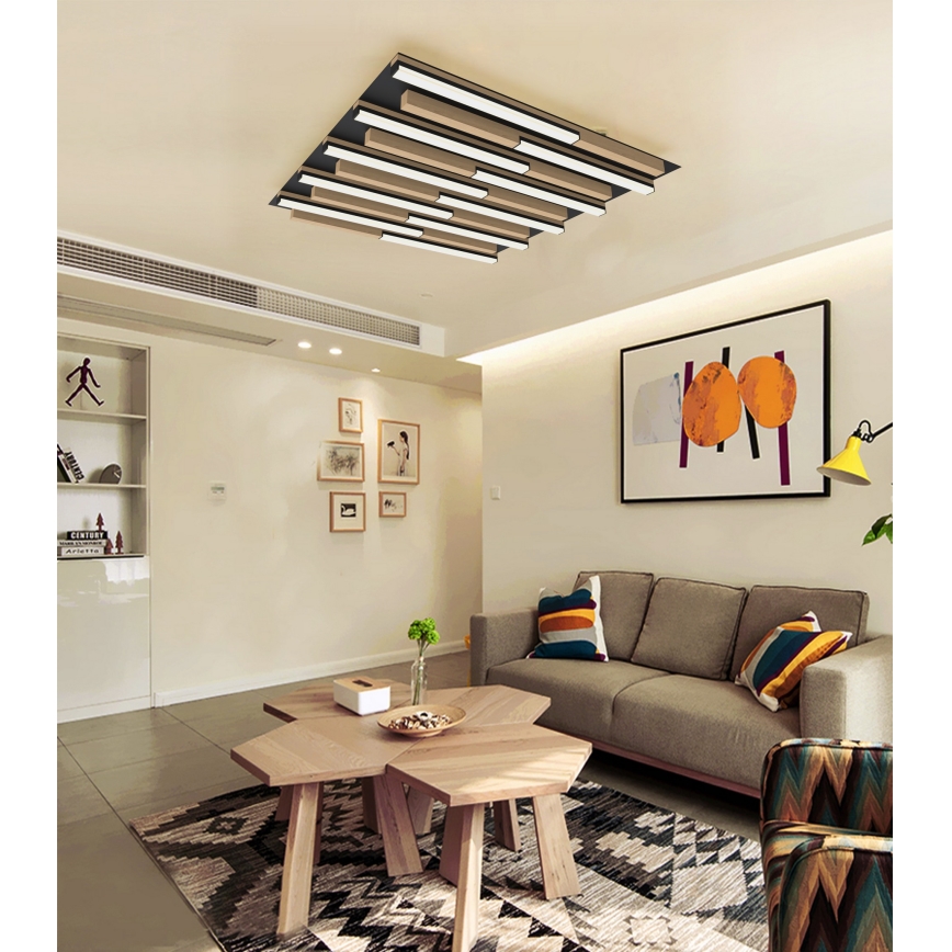 Wofi 9031-1006 - LED Prigušiva stropna svjetiljka PALERMO LED/40W/230V kaučukovac