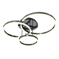 Wofi 9049-405 - LED stropna lampa s prigušivanjem PERPIGNAN LED/51W/230V crna/sjajni krom