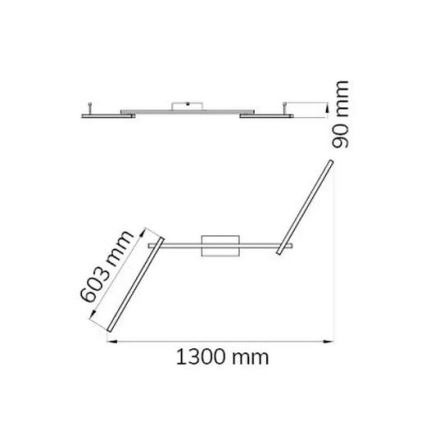 Wofi 9163.03.01.0000 - LED Nadgradni luster CLAY 3xLED/10W/230V