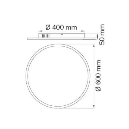 Wofi 9457.01.70.9600 - LED Prigušiva stropna svjetiljka LINOX LED/34W/230V 3000-6000K + daljinski upravljač