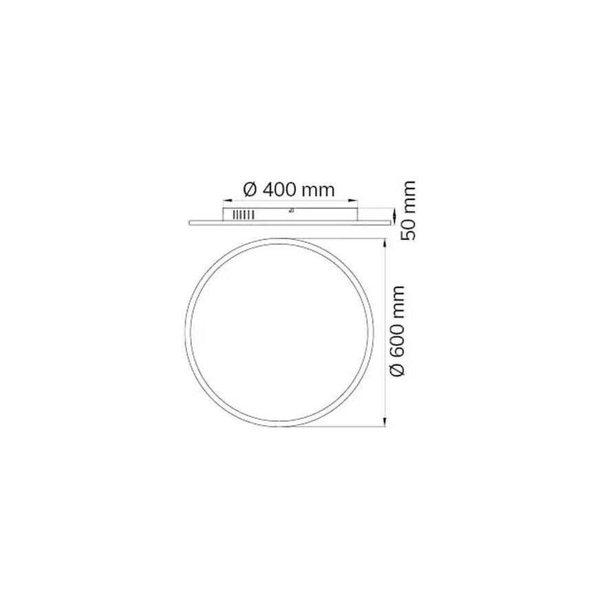 Wofi 9457.01.70.9600 - LED Prigušiva stropna svjetiljka LINOX LED/34W/230V 3000-6000K + daljinski upravljač