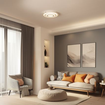 Wofi 9464.01.06.9000 - LED stropna svjetiljka FLYNN LED/25W/230V Ø 60 cm bijela