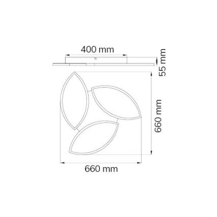 Wofi 9486.03.70.8680 - LED RGBW Prigušiva stropna svjetiljka KIRK LED/22W/230V Wi-Fi + daljinski upravljač