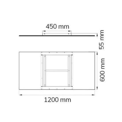 Wofi 9693.01.70.5200 - LED Prigušiva stropna svjetiljka LIV LED/44W/230V 2800-5500K + daljinski upravljač