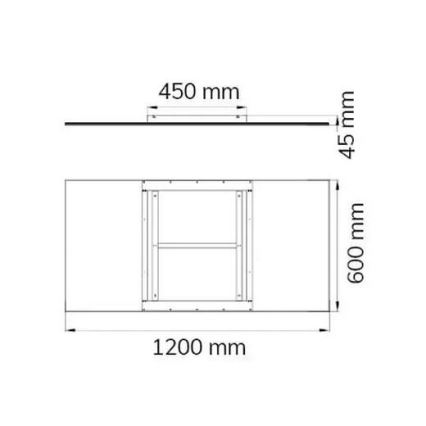 Wofi 9693.01.70.6200 - LED Prigušiva stropna svjetiljka LIV LED/44W/230V 2800-5500K + daljinski upravljač