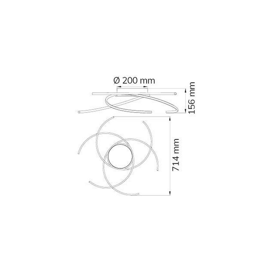 Wofi - LED Stropna svjetiljka JULS LED/24W/230V