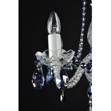 Wranovsky JWZ102052101 - Kristalni luster na lancu DE LUXE 5xE14/40W/230V