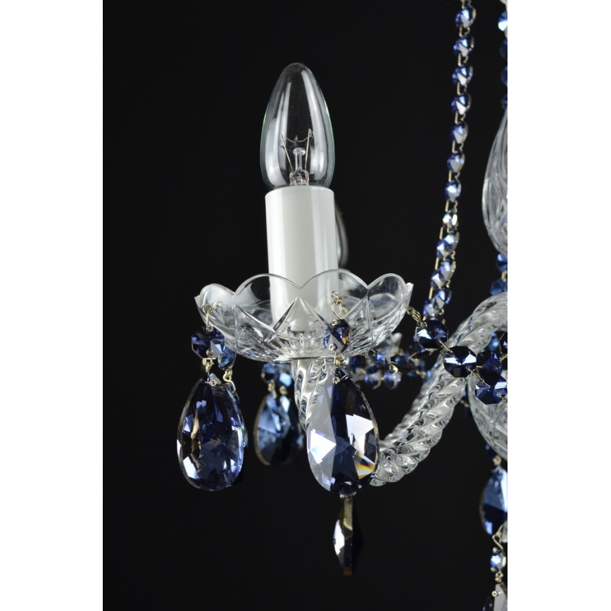 Wranovsky JWZ102052101 - Kristalni luster na lancu DE LUXE 5xE14/40W/230V