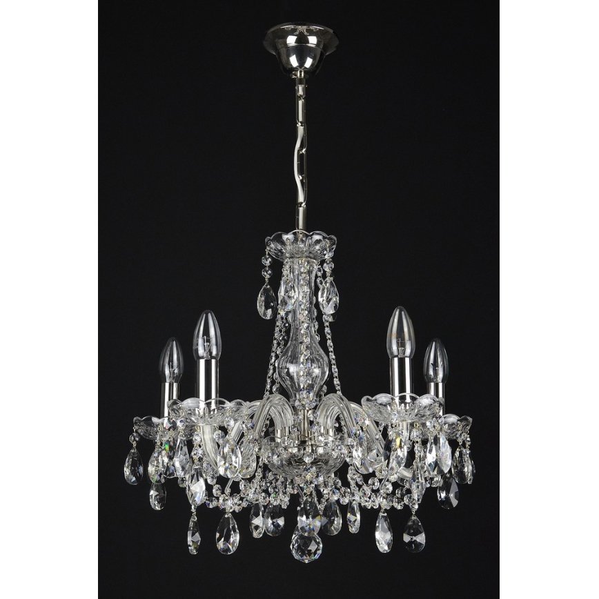 Wranovsky JWZ153052101 - Kristalni luster na lancu OLIVE 5xE14/40W/230V
