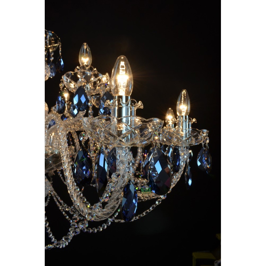 Wranovsky JWZ166182231 - Kristalni luster na lancu OCEAN 18xE14/40W/230V