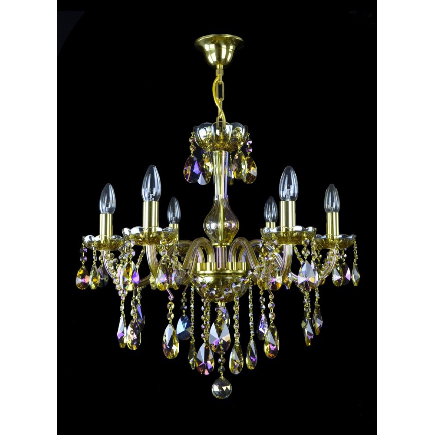 Wranovsky JWZ167061100 - Kristalni luster na lancu CLARIT 6xE14/40W/230V