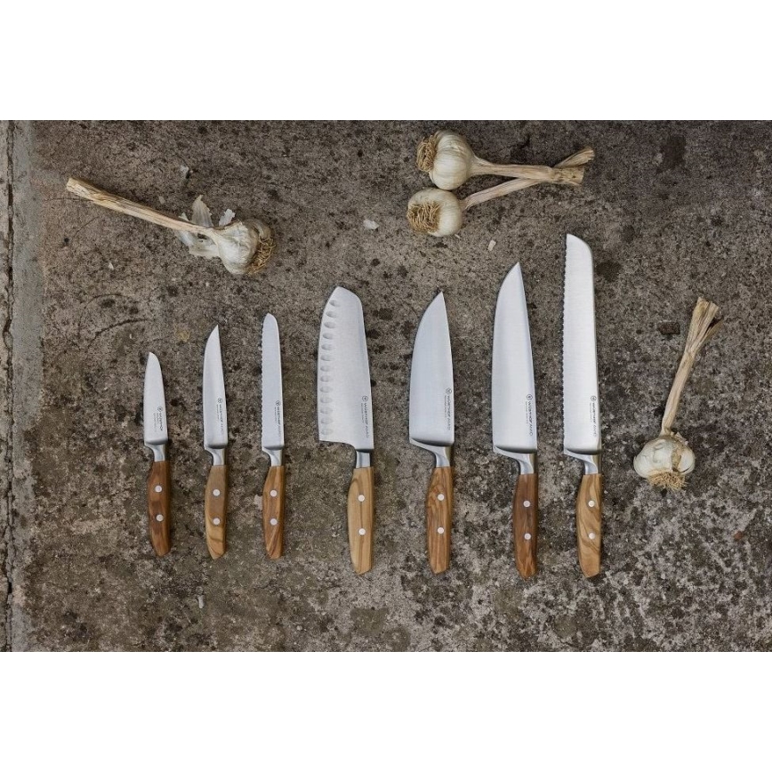 Wüsthof - Kuhinjski nož santoku AMICI 17 cm maslinovo drvo