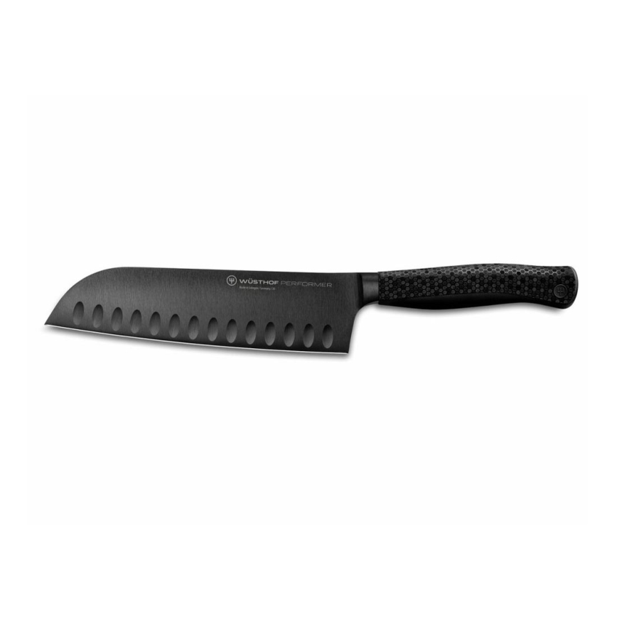 Wüsthof - Santoku kuhinjski nož PERFORMER 17 cm crna