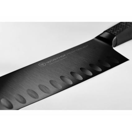 Wüsthof - Santoku kuhinjski nož PERFORMER 17 cm crna