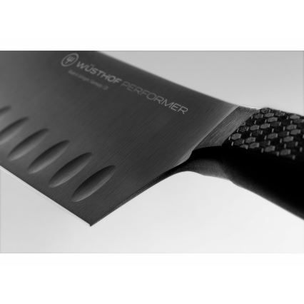 Wüsthof - Santoku kuhinjski nož PERFORMER 17 cm crna