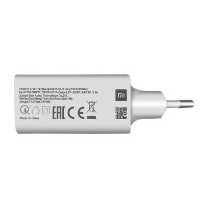 Xiaomi - Adapter USB za utičnicu QUICK 18W/230V bijela