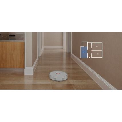 Xiaomi - Pametan robotski usisavač ROBOROCK S6 Pure 58W Wi-Fi bijela