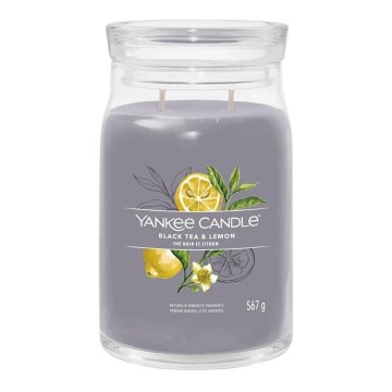 Yankee Candle - Mirisna svijeća BLACK TEA & LEMON velika 567g 60-90 sati.