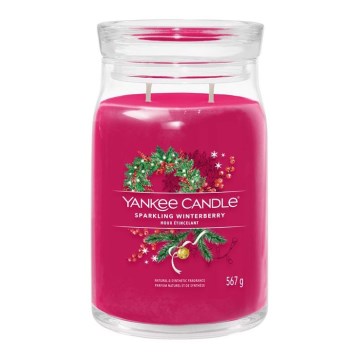 Yankee Candle - Mirisna svijeća SPARKLING WINTERBERRY velika 567 g 60-90 sati