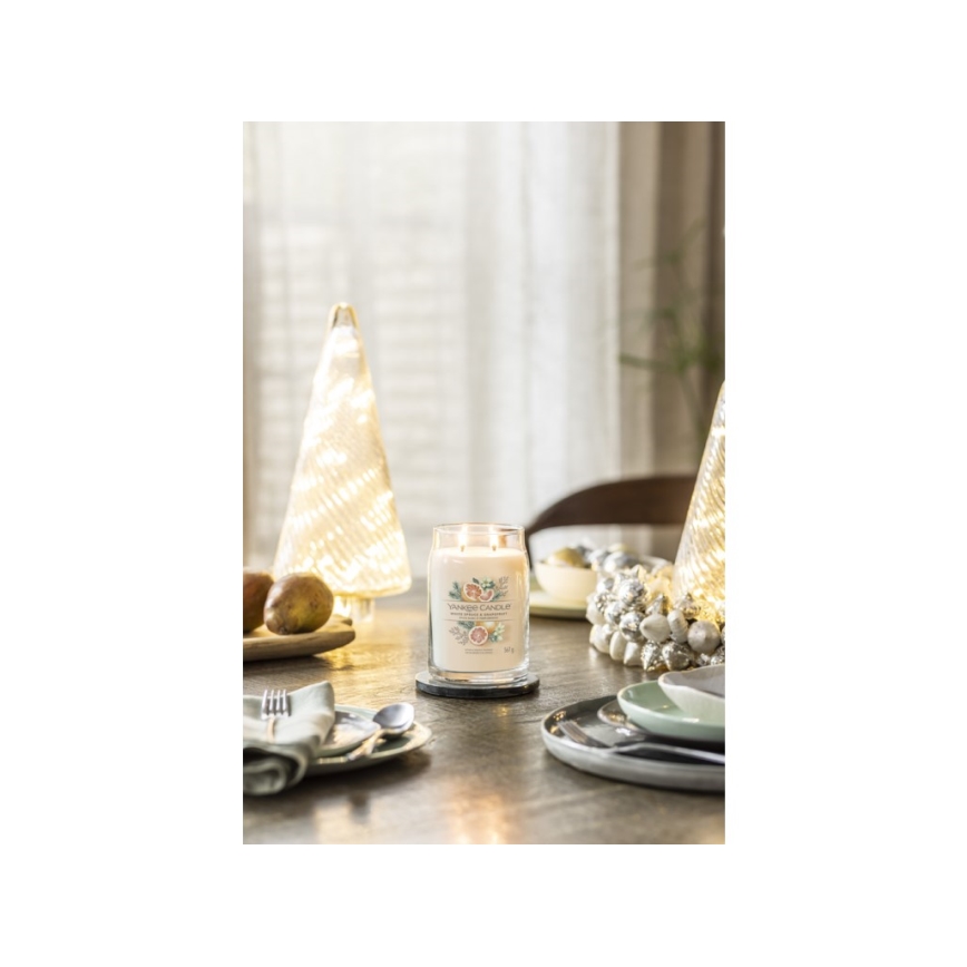 Yankee Candle - Mirisna svijeća WHITE SPRUCE & GRAPEFRUIT velika 567g 60-90 sati