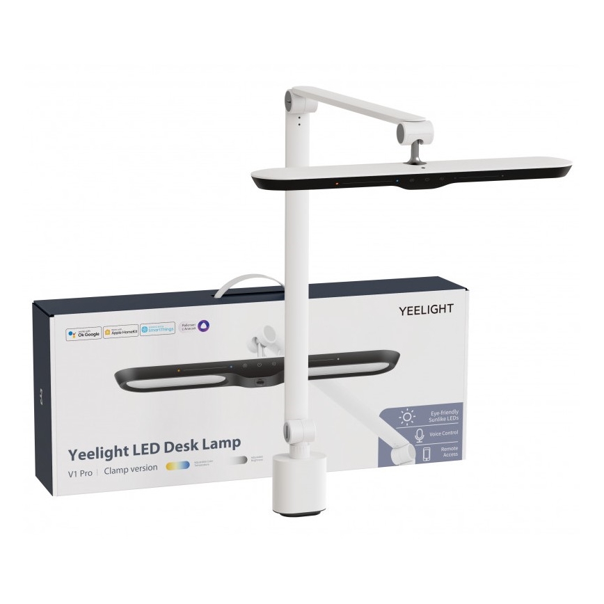 Yeelight - LED Prigušiva stolna lampa s kvačicom i senzorom LED/12W/230V Wi-Fi Ra90