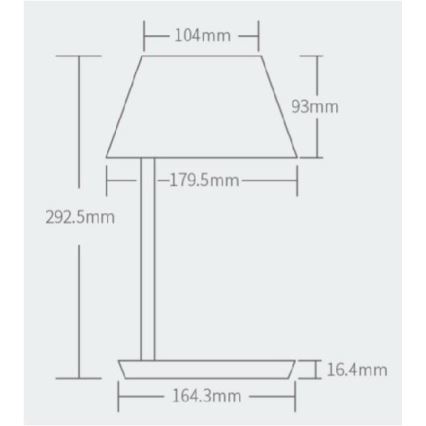 Yeelight - LED Prigušiva stolna lampa s bežičnim punjenjem Staria Bedside Lamp Pro LED/20W/230V Wi-Fi