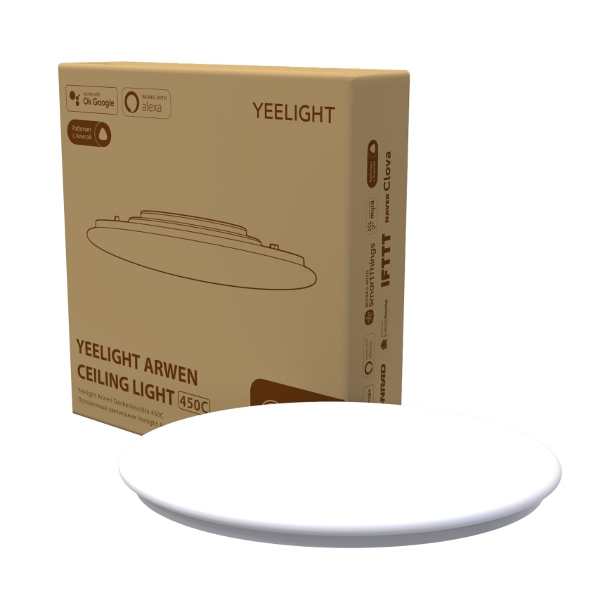 Yeelight - LED RGB Prigušiva svjetiljka ARWEN 450C LED/50W/230V IP50 CRI 90 + daljinski upravljač Wi-Fi/BT