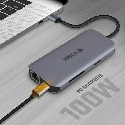 Yenkee - Hub s više portova 8u1 USB-C