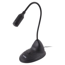 Yenkee - Stolni mikrofon za PC 1,5V crna