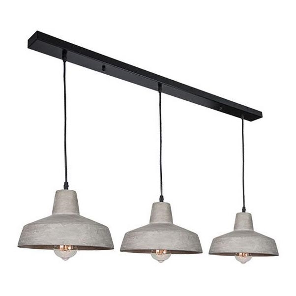 Zambelis 1653 - Luster na sajli 3xE27/40W/230V beton