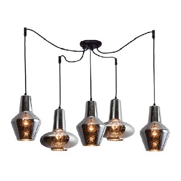 Zambelis 17150 - Luster na sajli 5xE27/40W/230V pauk