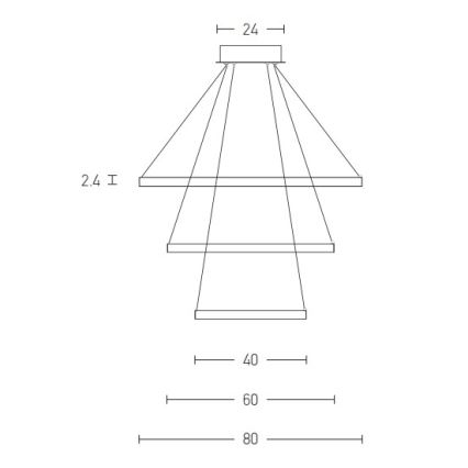 Zambelis 180031-D - LED prigušivački luster na užetu LED/135W/230V bakar