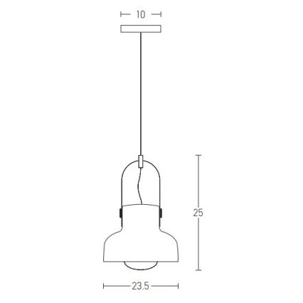 Zambelis 18190 - Luster na sajli 1xE27/40W/230V