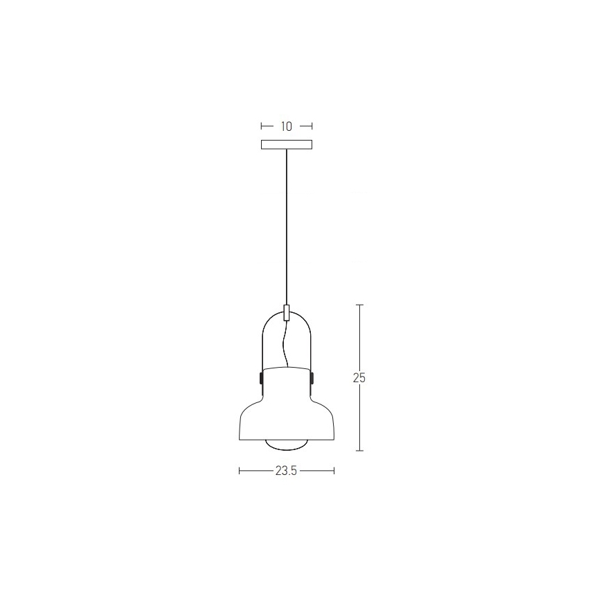 Zambelis 18190 - Luster na sajli 1xE27/40W/230V