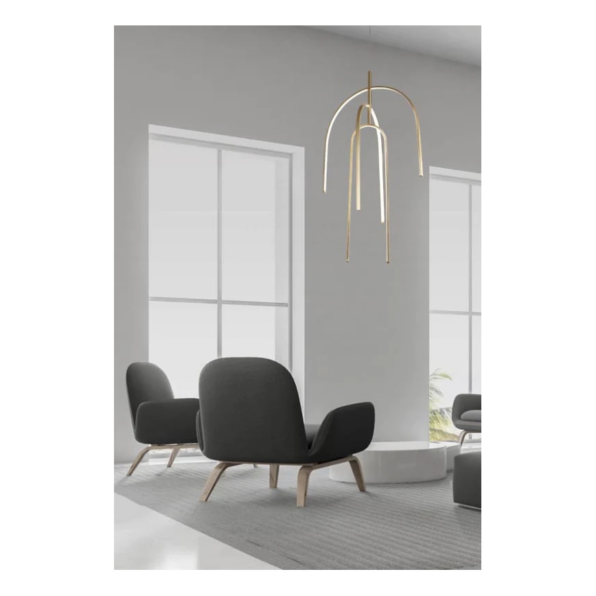 Zambelis 1931 - LED Prigušivi luster na sajli LED/80W/230V zlatna