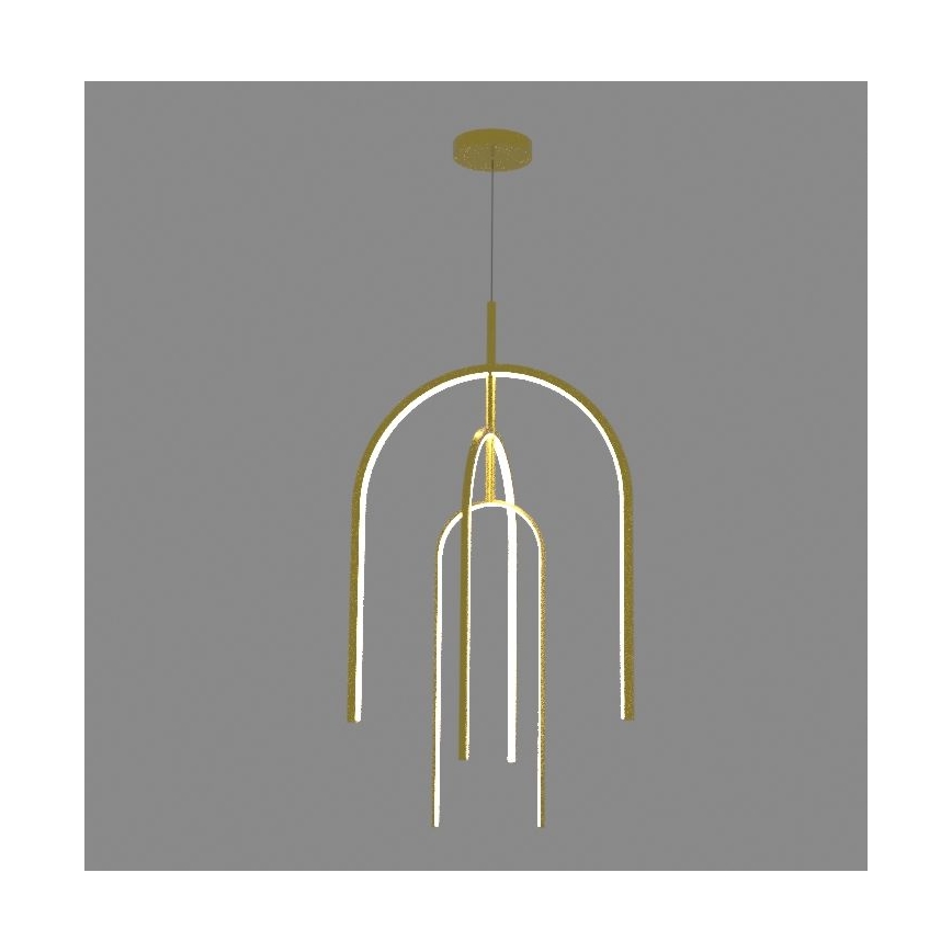 Zambelis 1931 - LED Prigušivi luster na sajli LED/80W/230V zlatna